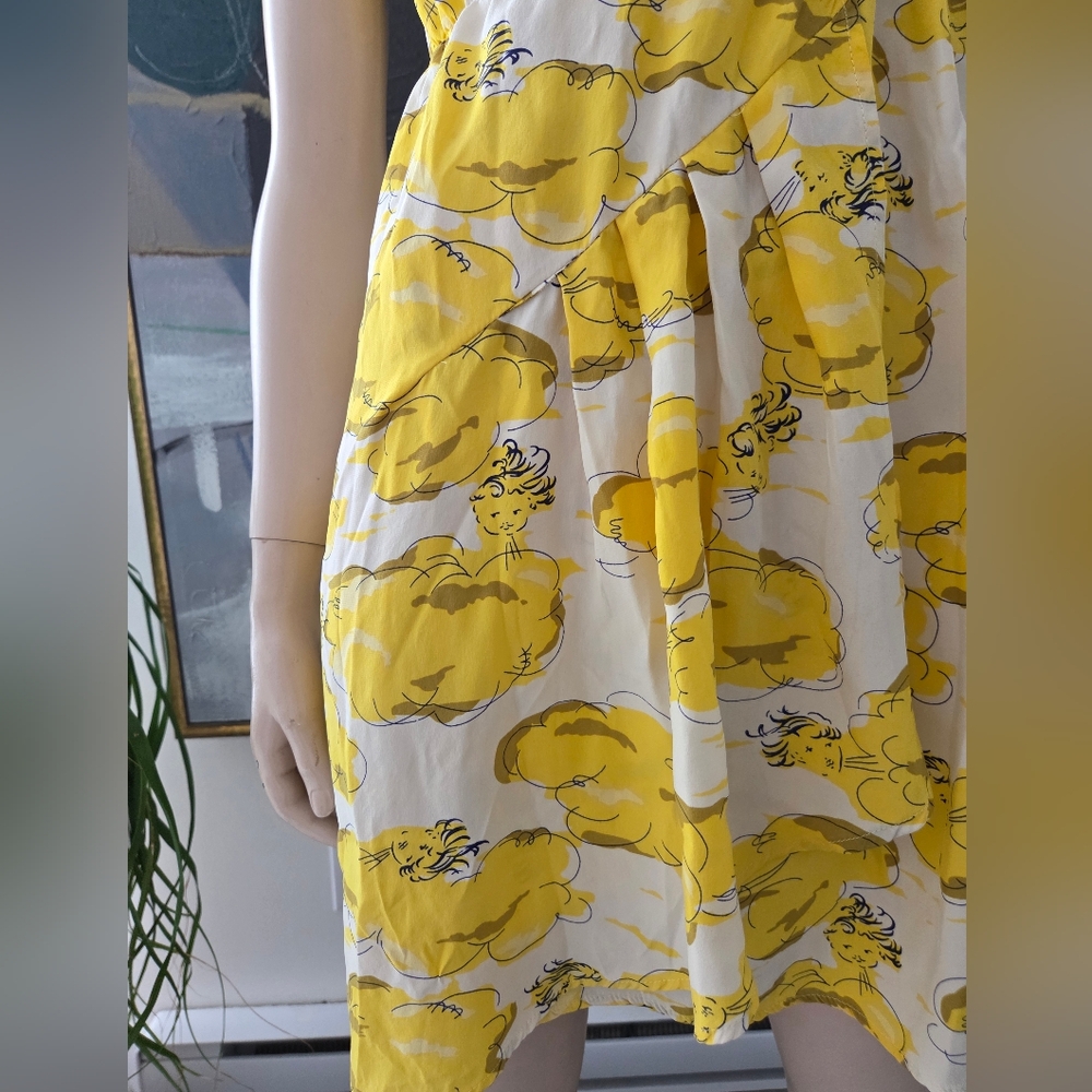 Betsey Johnson | Vintage Patterned Silk Wrap Dress - Picture 8 of 15